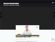Tablet Screenshot of hassonconstruction.com